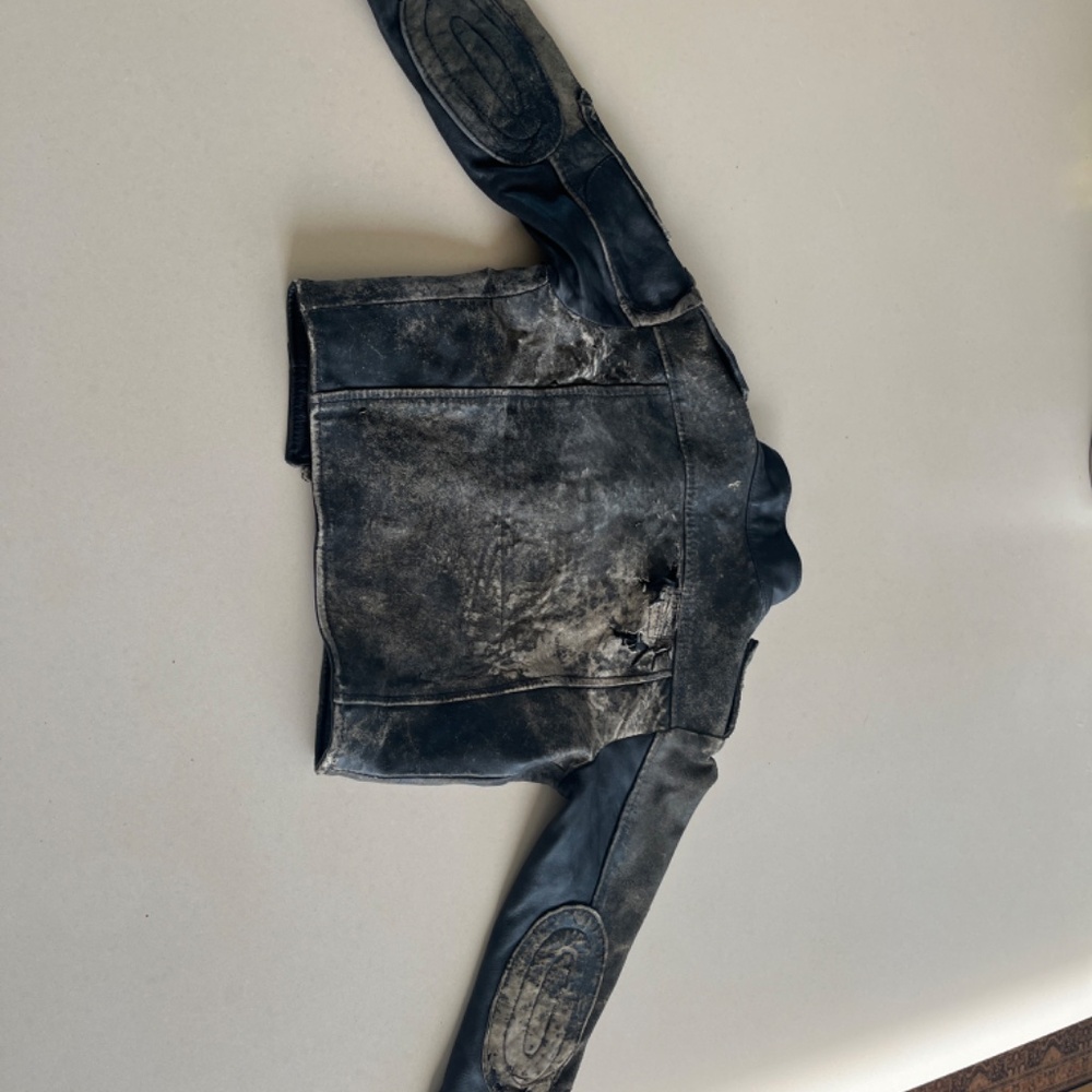 Dr Romanelli custom made cropped leather jacket XS - Picture 2 of 7